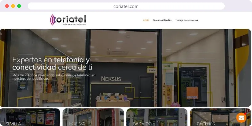 Web de coriatel.com
