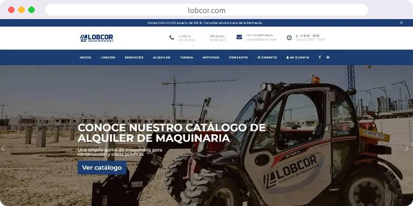 Web de lobcor.com